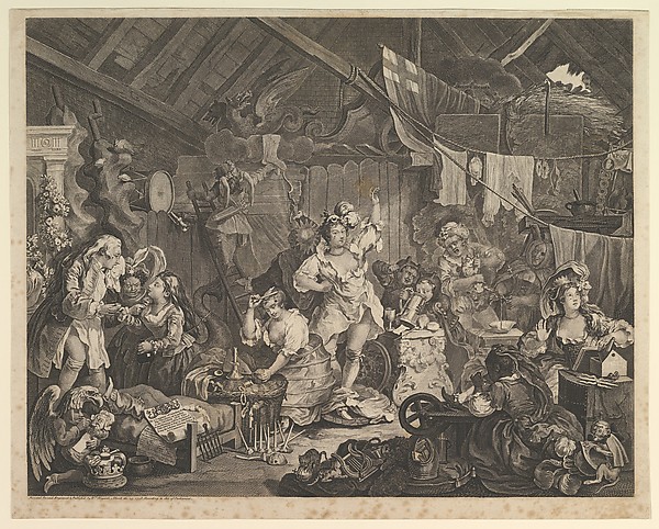 Strolling Actresses Dressing in a Barn
