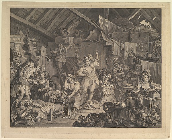 Strolling Actresses Dressing in a Barn