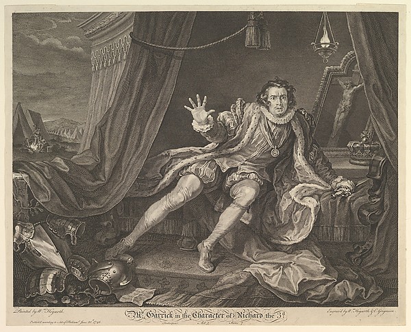 Mr. Garrick in the Character of Richard III — David Garrick · Charles Grignion, I · William Hogarth · William Shakespeare