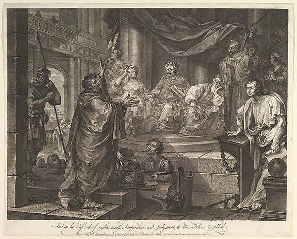Paul Before Felix by William Hogarth