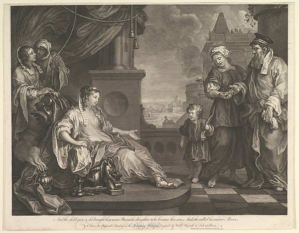 Moses Brought to Pharaoh's Daughter by William Hogarth