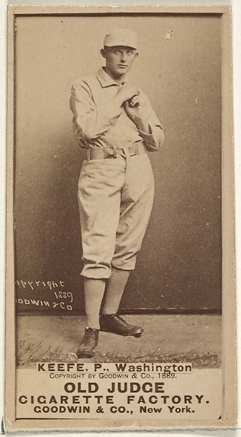 George Washington Keefe, Pitcher, Washington Nationals, from the Old Judge series (N172) for Old Judge Cigarettes by Goodwin & Company, The Metropolitan Museum of Art