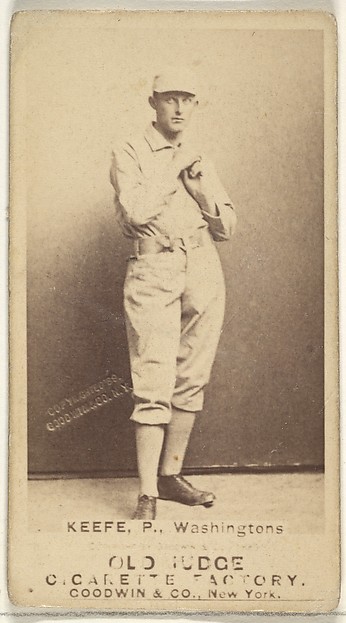 George Washington Keefe, Pitcher, Washington Nationals, from the Old Judge series (N172) for Old Judge Cigarettes by Goodwin & Company, The Metropolitan Museum of Art