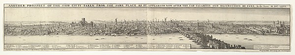 Prospects of London Before and After the Great Fire