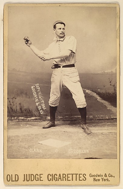 Clark, Catcher, Brooklyn, from the series Old Judge Cigarettes by Goodwin & Company, The Metropolitan Museum of Art