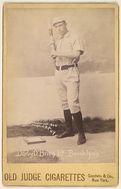 Darby O'Brien, Left Field, Brooklyn, from the series Old Judge Cigarettes by Goodwin & Company, The Metropolitan Museum of Art