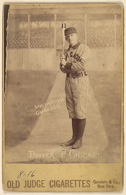 John Francis Dwyer, Pitcher, Chicago, from the series Old Judge Cigarettes by Goodwin & Company, The Metropolitan Museum of Art