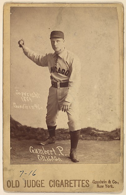 Ad Gumbert, Pitcher, Chicago, from the series Old Judge Cigarettes