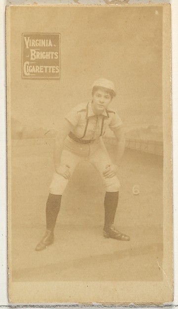 Card 6, from the Girl Baseball Players series (N48, Type 2) for Virginia Brights Cigarettes