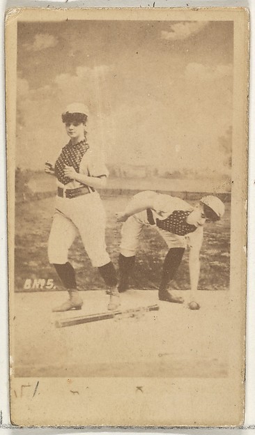 Card 5, from the Girl Baseball Players series (N48, Type 1) for Virginia Brights Cigarettes