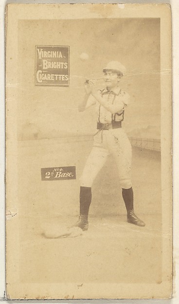 2nd Base, from the Girl Baseball Players series (N48, Type 2) for Virginia Brights Cigarettes