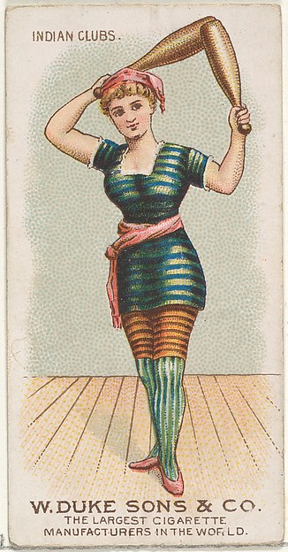 Indian Clubs, from the Gymnastic Exercises series (N77) for Duke brand cigarettes