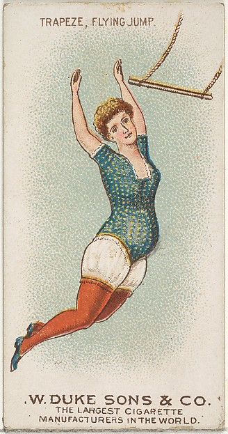 Trapeze, Flying Jump, from the Gymnastic Exercises series (N77) for Duke brand cigarettes