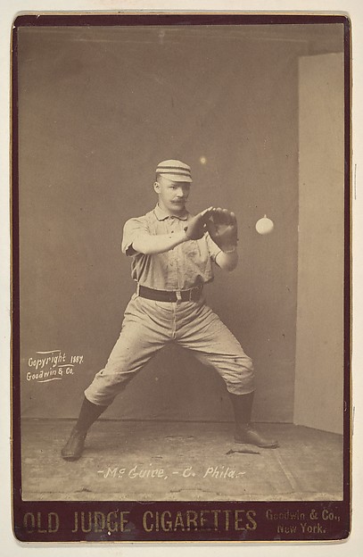 McGuire, Catcher, Philadelphia, from the series Old Judge Cigarettes
