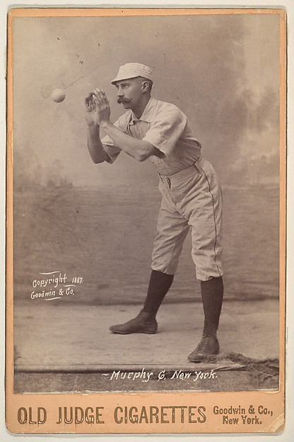 Murphy, Catcher, New York, from the series Old Judge Cigarettes by Goodwin & Company, The Metropolitan Museum of Art