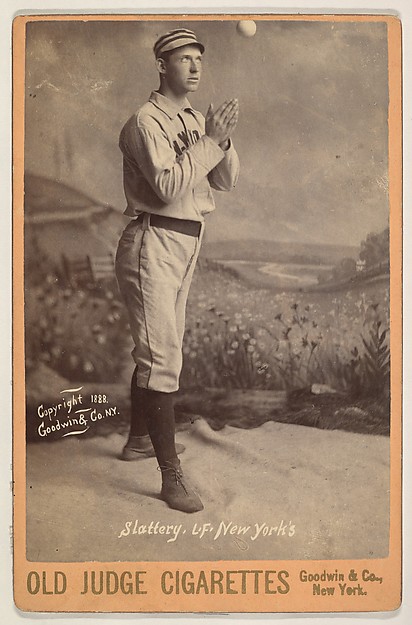 Slattery, Left Field, New York, from the series Old Judge Cigarettes