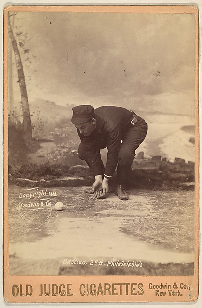 Bastian, 2nd Base, Philadelphia, from the series Old Judge Cigarettes by Goodwin & Company, The Metropolitan Museum of Art