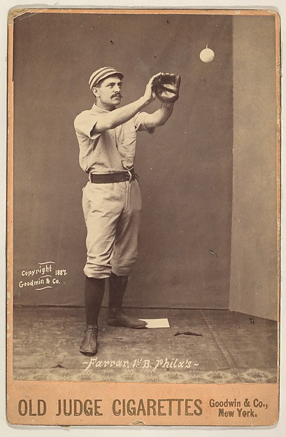Farrar, 1st Base, Philadelphia, from the series Old Judge Cigarettes