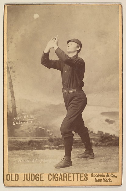 Hoover, Right Field, Philadelphia, from the series Old Judge Cigarettes by Goodwin & Company, The Metropolitan Museum of Art