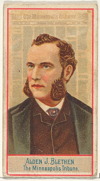 Alden J. Blethen, The Minneapolis Tribune, from the American Editors series (N1) for Allen & Ginter Cigarettes Brands
