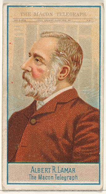 Albert R. Lamar, The Macon Telegraph, from the American Editors series (N1) for Allen & Ginter Cigarettes Brands