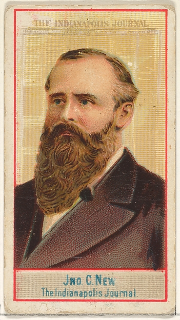John C. New, The Indianapolis Journal, from the American Editors series (N1) for Allen & Ginter Cigarettes Brands