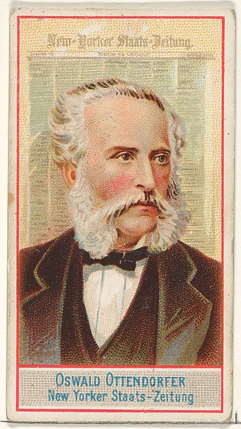 Oswald Ottendorfer, New Yorker Staats-Zeitung, from the American Editors series (N1) for Allen & Ginter Cigarettes Brands