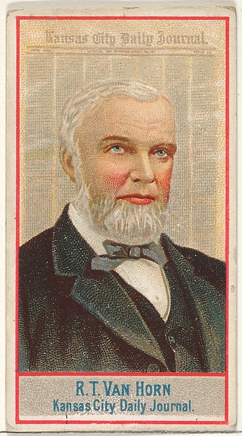 R.T. Van Horn, Kansas City Daily Journal, from the American Editors series (N1) for Allen & Ginter Cigarettes Brands