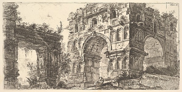 Plate 11: Temple of Janus (Tempio di Giano), from "Antichità Romane de' Tempi della Repubblica, e de' primi Imperatori"