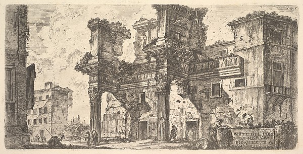 Plate 1: Part of the Forum of Nerva (Parte del Foro di Nerva), from "Antichità Romane de' Tempi della Repubblica, e de' primi Imperatori"