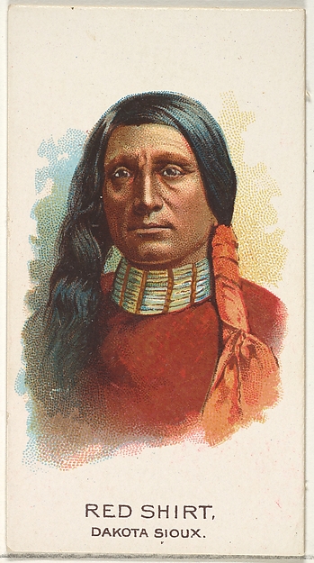 Red Shirt, Dakota Sioux, from the American Indian Chiefs series (N2) for Allen & Ginter Cigarettes Brands
