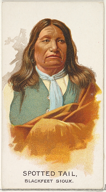 Spotted Tail, Blackfeet Sioux, from the American Indian Chiefs series (N2) for Allen & Ginter Cigarettes Brands by Allen & Ginter, The Metropolitan Museum of Art