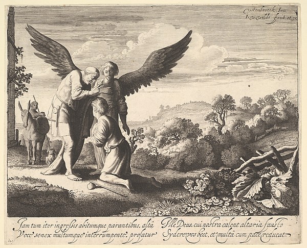 Tobias Blessed by Blind Tobit by Jan van de Velde II