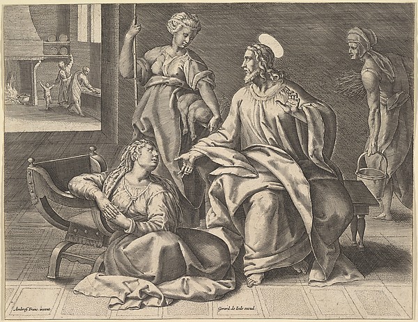 Christ in the House of Mary by Gerard de Jode