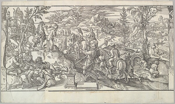 Turkish Soldiers at Rest from the frieze Ces Moeurs et fachons de faire de Turcz (Customs and Fashions of the Turks)