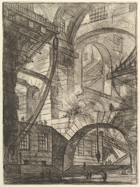 The Smoking Fire, from "Carceri d'invenzione" (Imaginary Prisons)