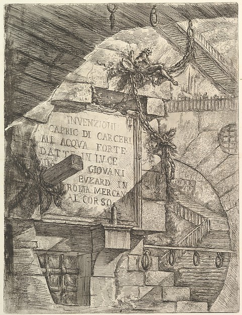 Title Page, from "Carceri d'invenzione" (Imaginary Prisons)