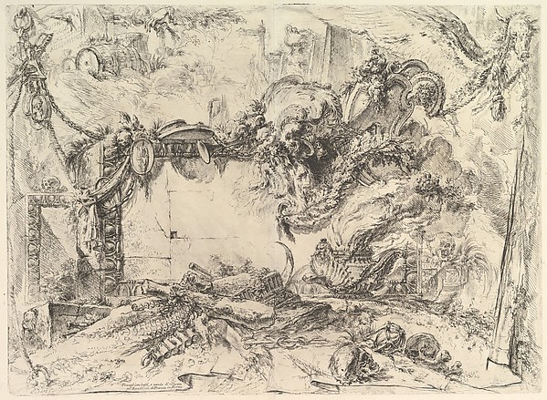 The Monumental Tablet, from "Grotteschi" (Grotesques)