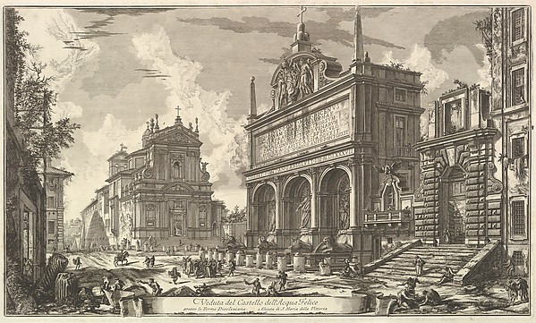 View of the Fountainhead of the Acqua Felice...., from Vedute di Roma (Roman Views)
