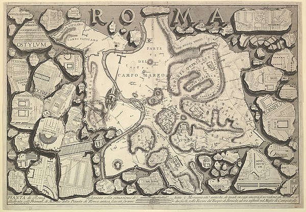 Plan of Rome..., from Le Antichità Romane (Roman Antiquities)