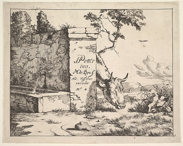Title page for "Diverses vaches et boeufs"