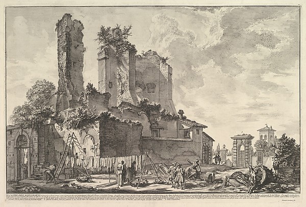 The Fontana dell'Aqua Giulia (Vedute dell avanzo del Castello del'Aqua Giulia)