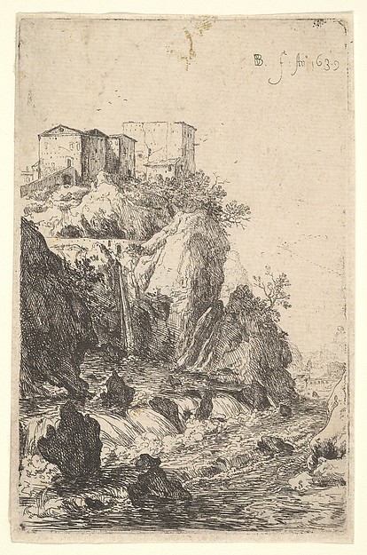 Cascades near Ponte della Trave, from "The Ruins of Rome"