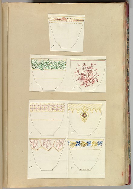 Seven Designs for Decorated Cups