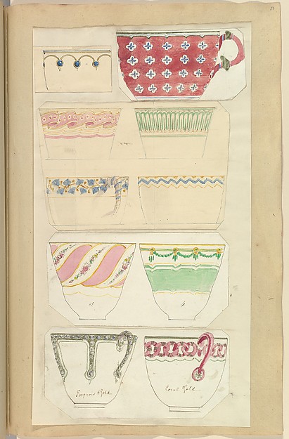 Ten Designs for Decorated Cups