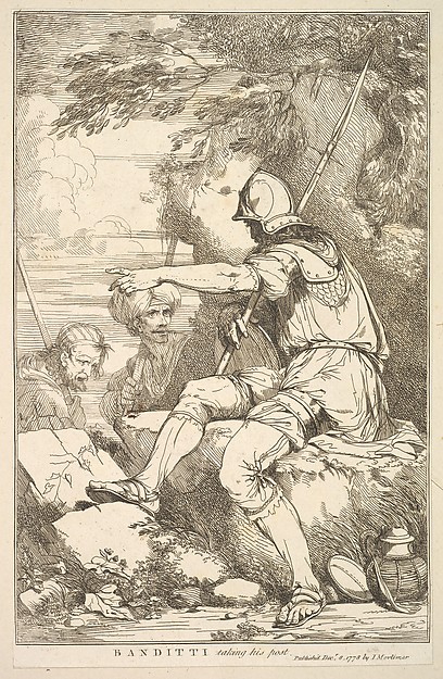 Banditti Taking His Post, from "Fifteen Etchings Dedicated to Sir Joshua Reynolds"