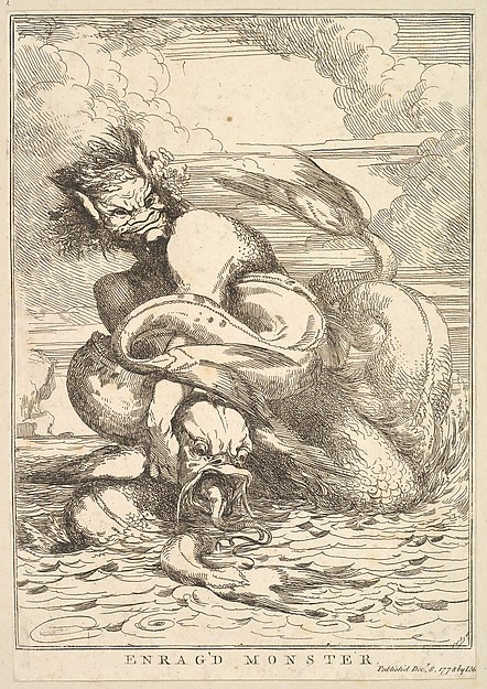 Enrag'd Monster, from "Fifteen Etchings Dedicated to Sir Joshua Reynolds"
