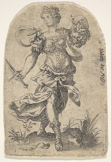 Judith, from "Celebrated Women of the Old Testament" by Jost Amman