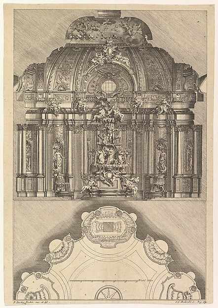 Cross-section and Floorplan of an Indoor Grotto