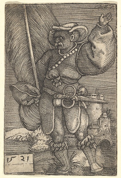 Standard Bearer with Raised Left Hand